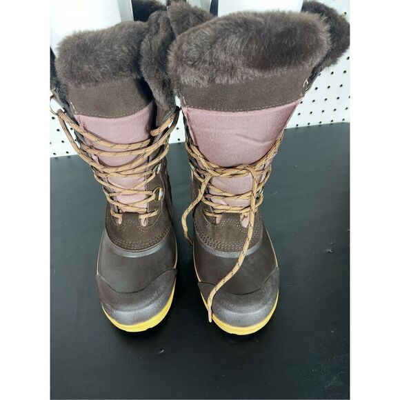 Lands End squall fur lined snow boots size 7 - Picture 3 of 12